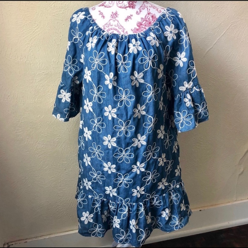 ICE embroidered shift dress
